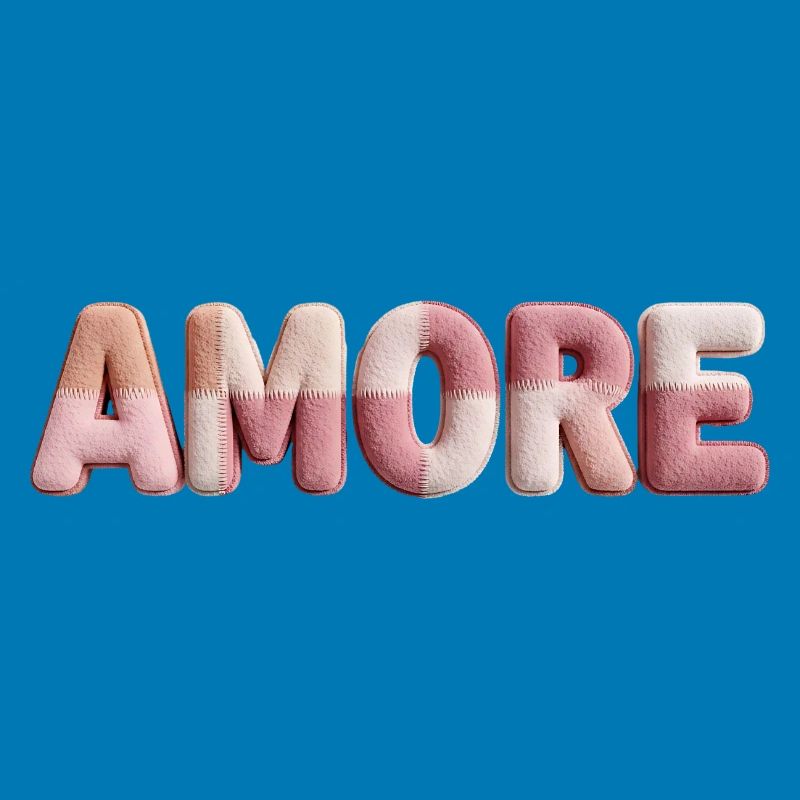Amore Romantic Font Design Patchwork