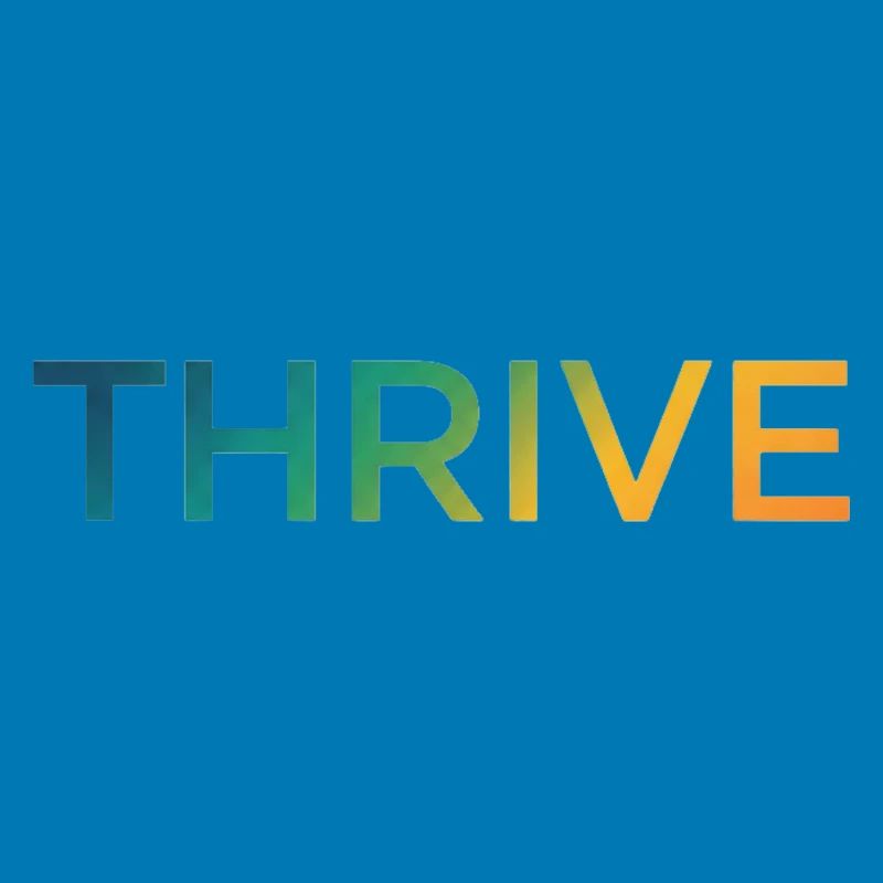 Thrive Gradient Lettering