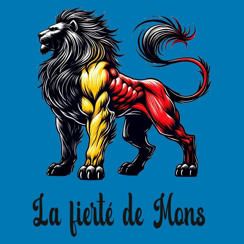 Mons lion flag design
