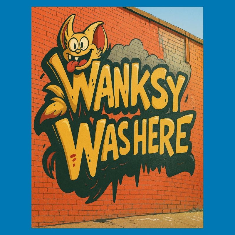 Wanksy Was Here Graffiti
