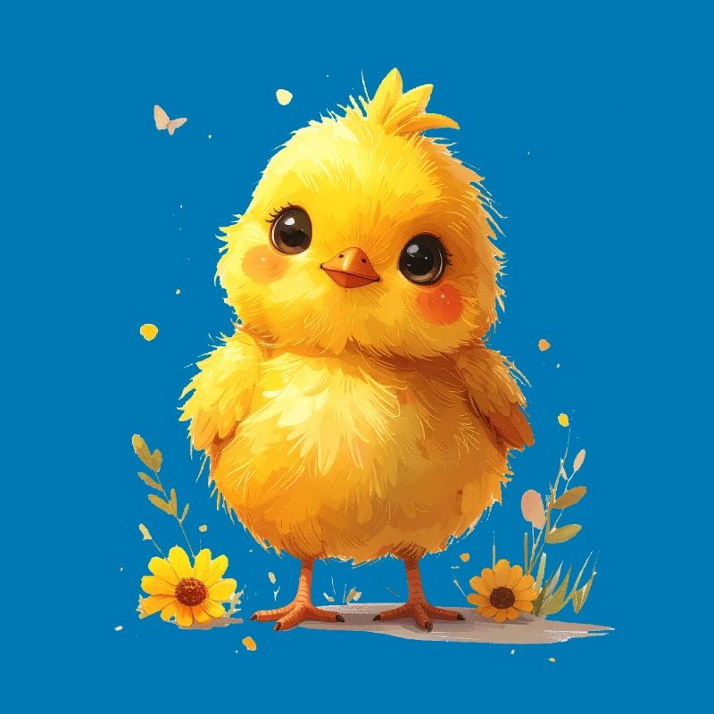 Cute chick suitable for spring