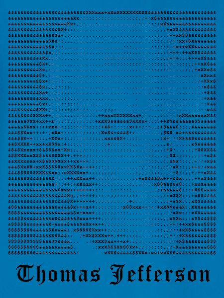 Thomas Jefferson ASCII Kunst