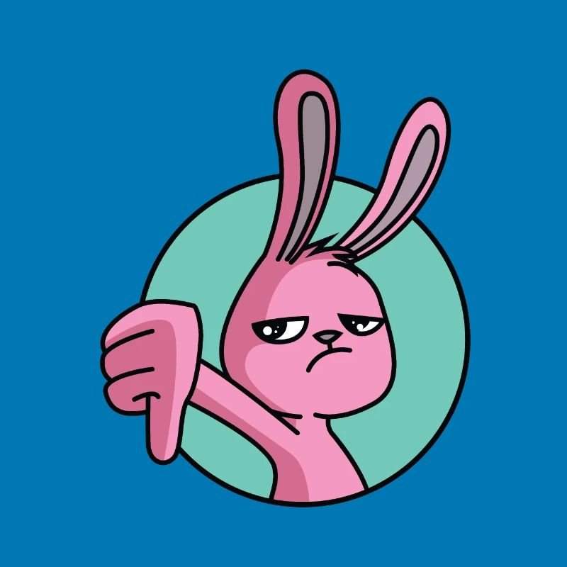 Rabbit thumbs down
