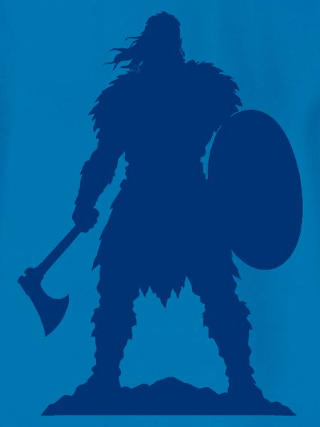 Wikinger Kämpfer Silhouette