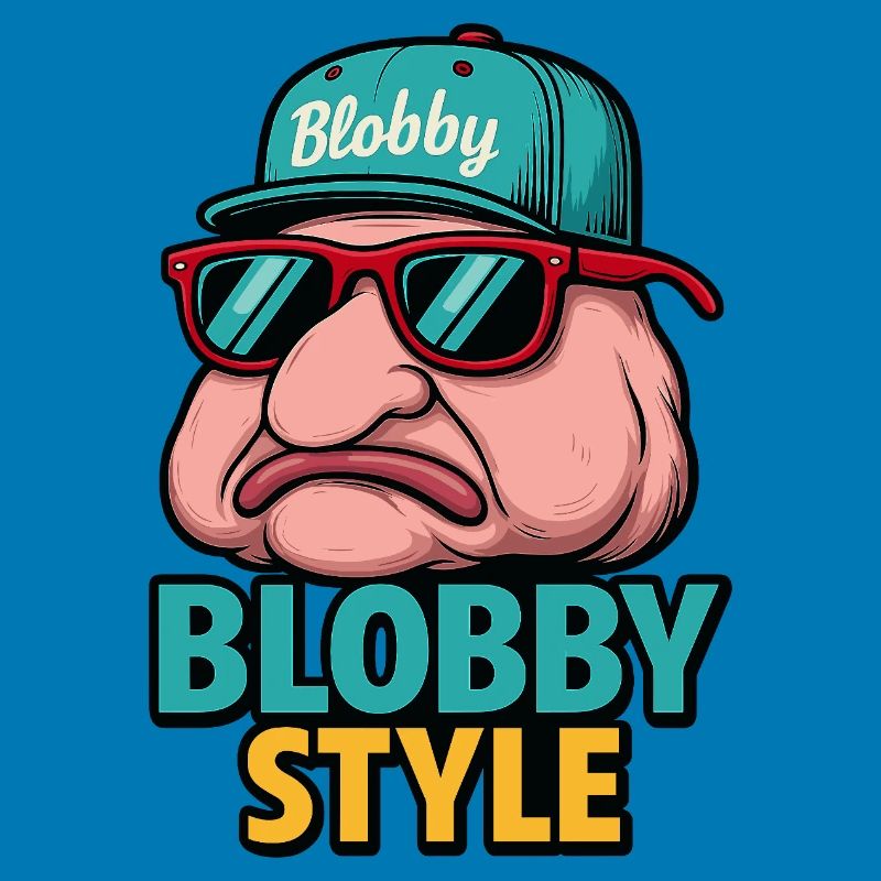 T-shirt de dessins animés Blobby style