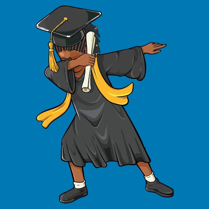 Afro Dabbing Mädchen Abschlussklasse 2026