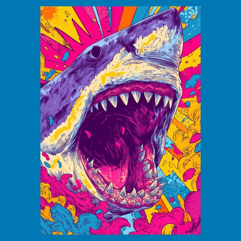 Psychedelic Shark Burst