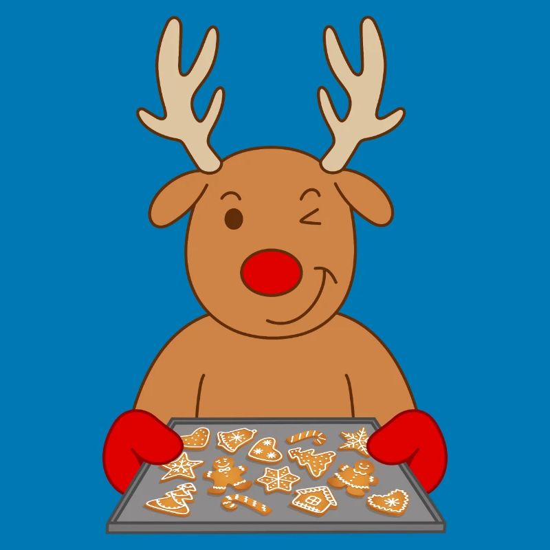 Biscuits de Noël de renne Biscuits de cuisson