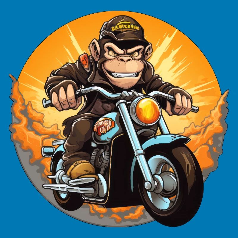 Monkey Motorcycle / Motorcyclist Monkey