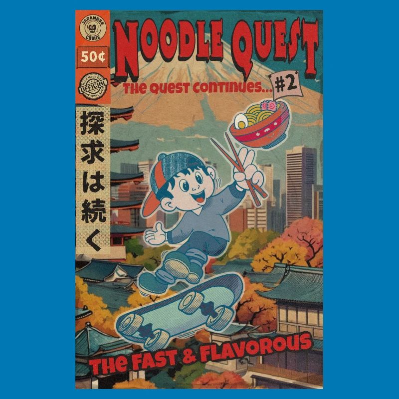Retro Noodle Quest Comic