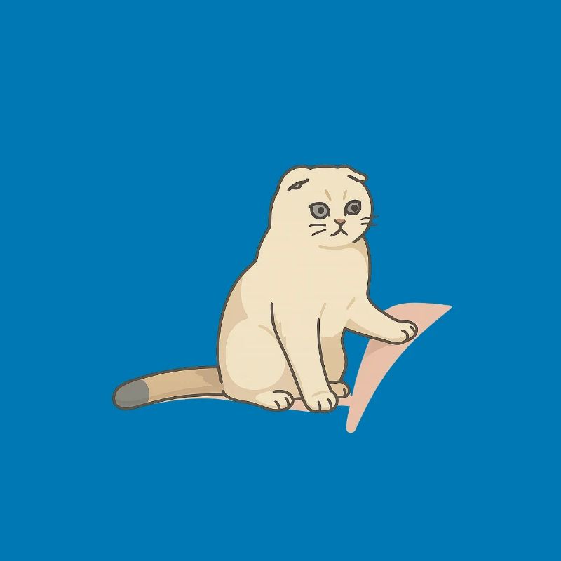 Chat mignon avec une expression mélancolique