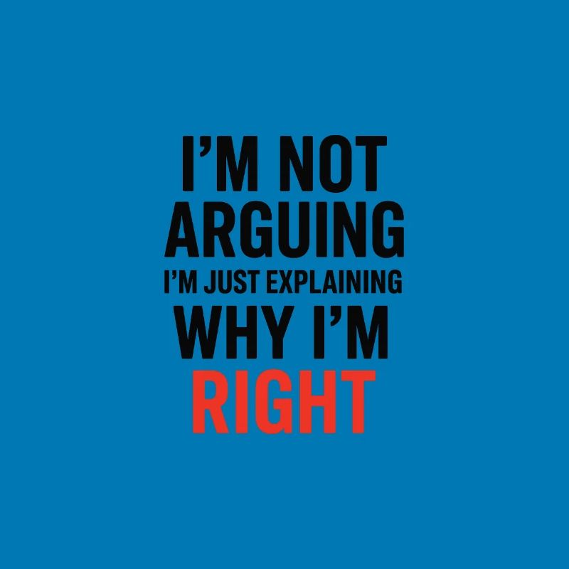 I'm not making arguments Text
