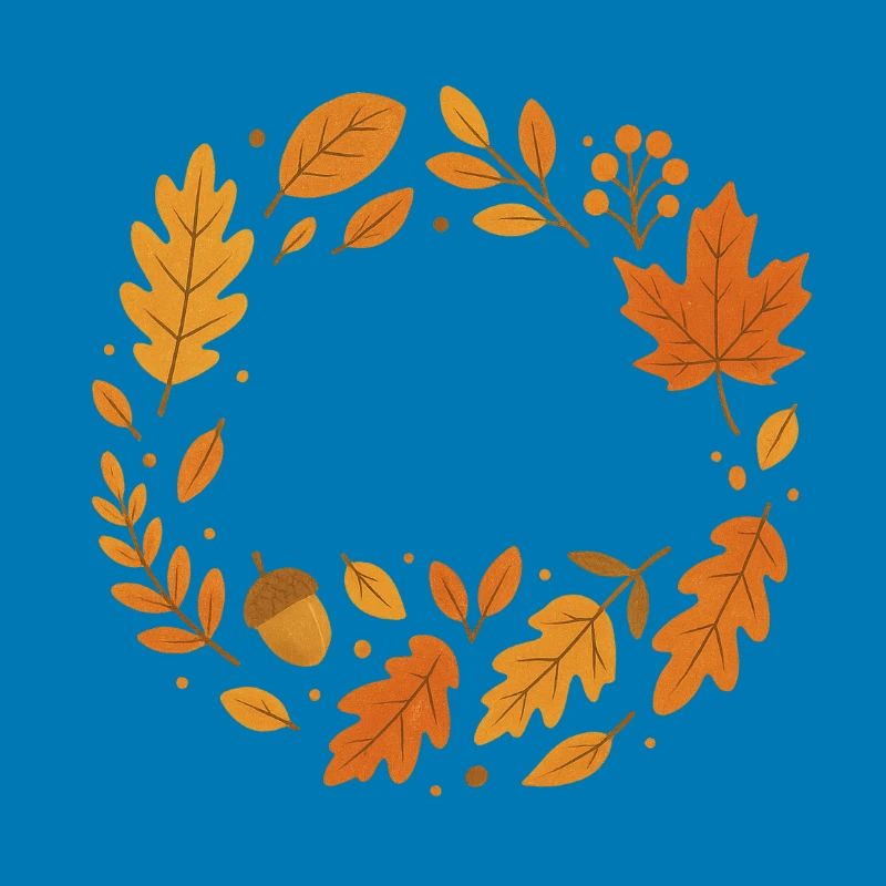 Conception de couronne de feuillage d’automne