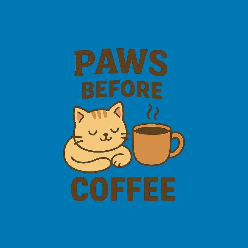 paws before coffee