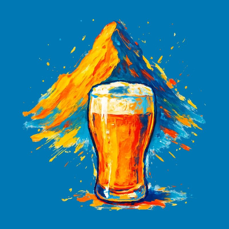 Biergipfel Farbexplosion