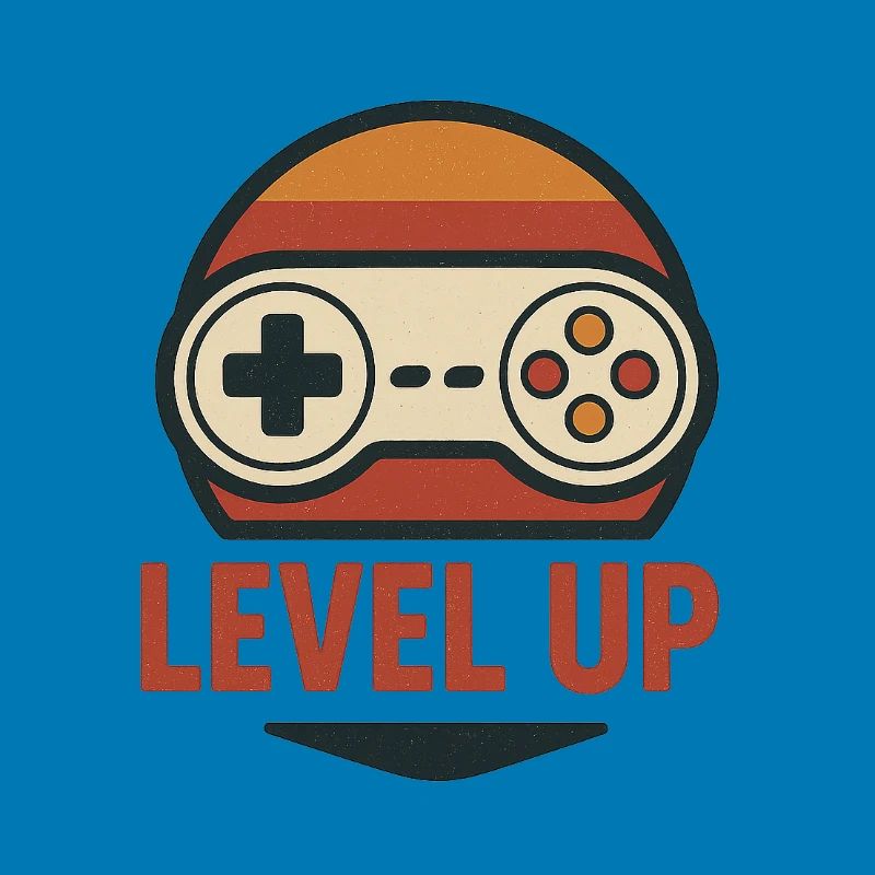 Level Up Retro Controller Graphics