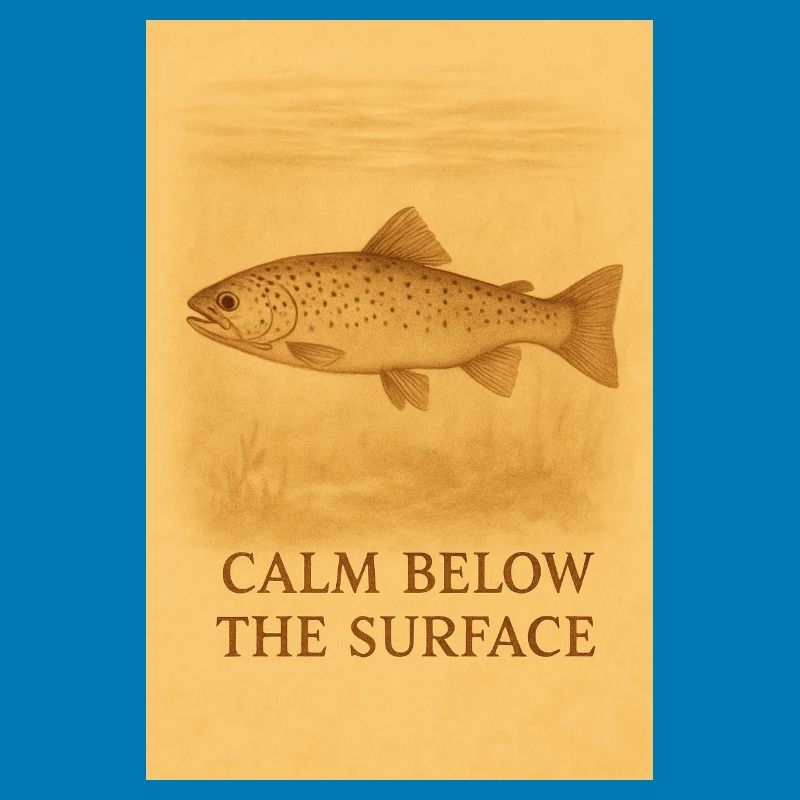Calm Below the Surface Trout Print