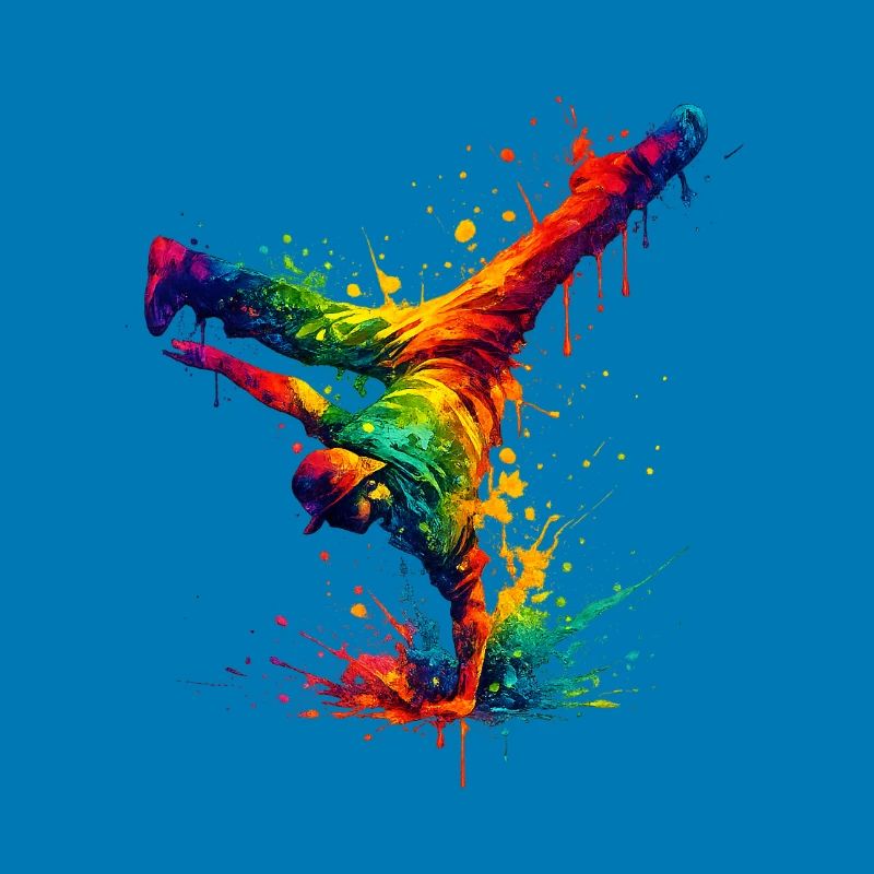 Hand Splashed Rainbow Dance