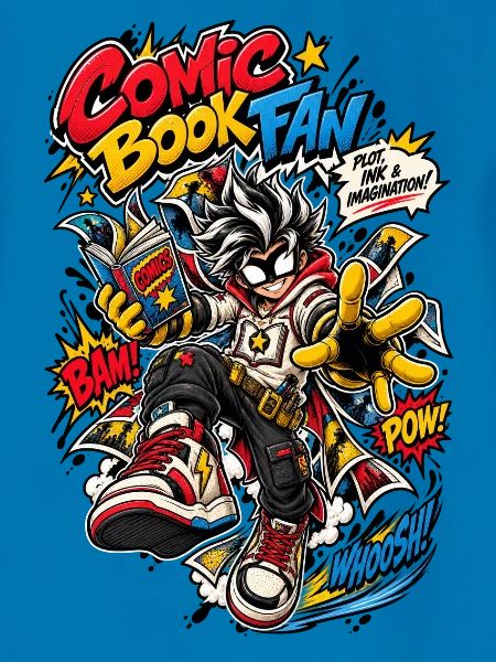 Comicbuch-Fan-Helden Tintenspritzer
