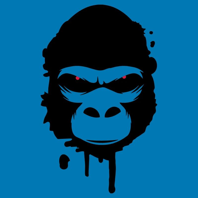 gorilla head Graffiti