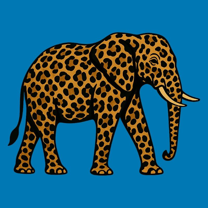 Leopard Elephant Pattern