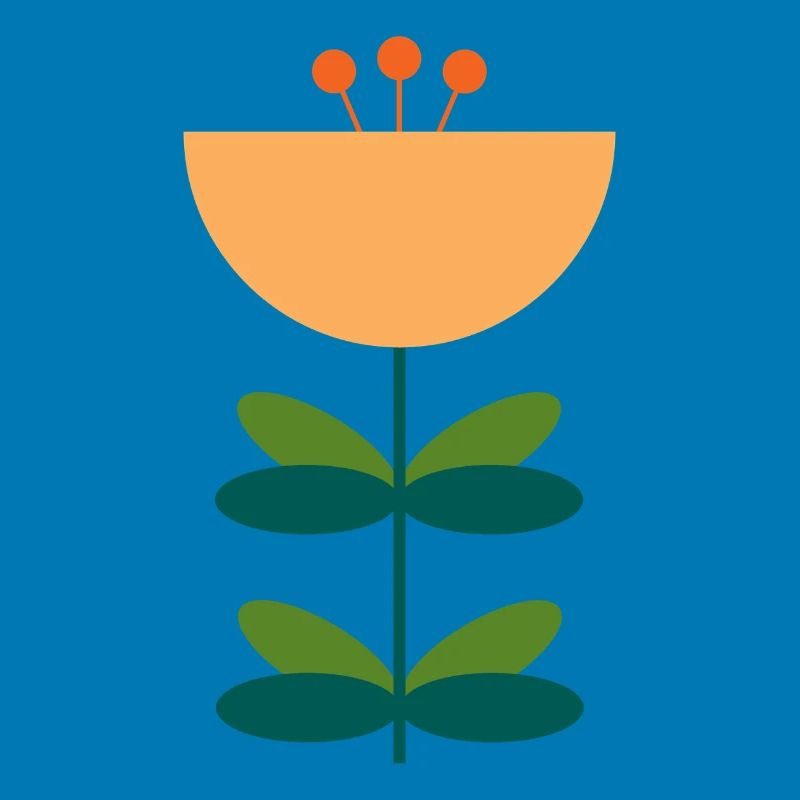 Abstract Blossom Illustration Design