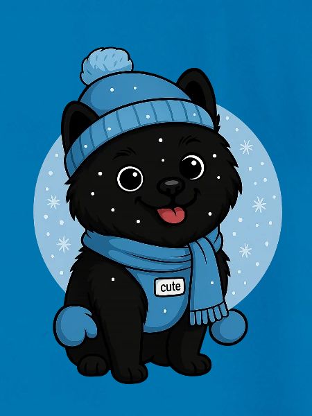 Cuddly Dog Winter Magic