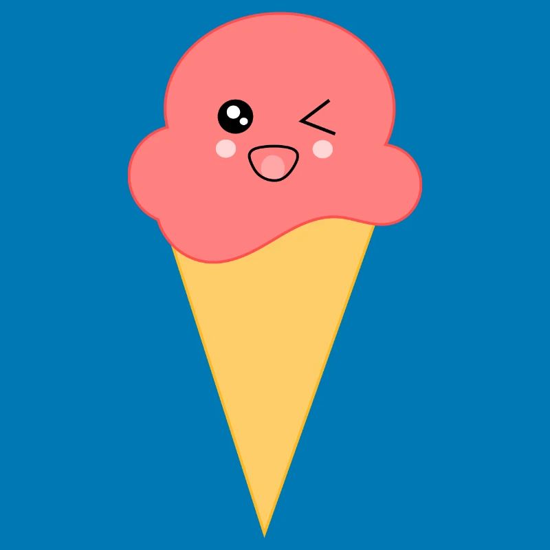 Eis Eiscreme Erdbeereis