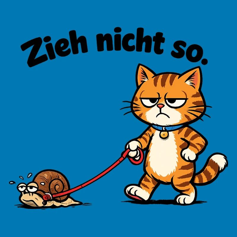 Cat frustration when pulling snails