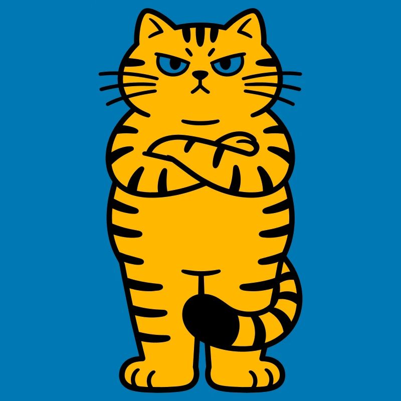 chagrijnige kat comic