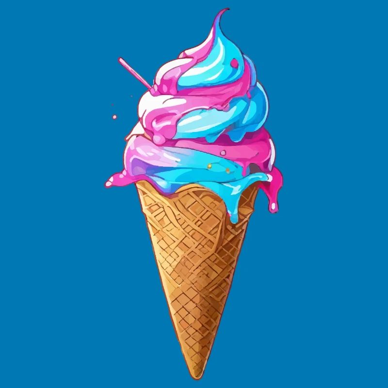 Lecker Eiscreme | Synthwave Eistüte