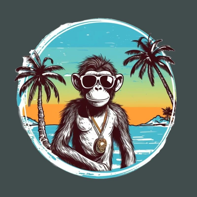 Cool Monkey * Conception de plage d’été