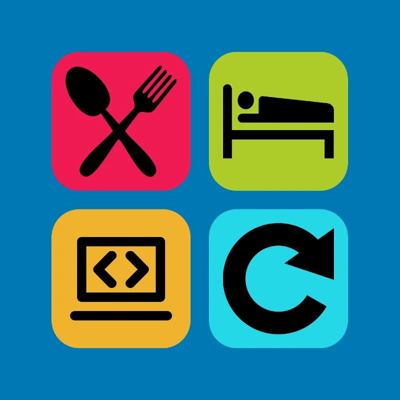 Code de citation drôle répété par le programme Eat Sleep