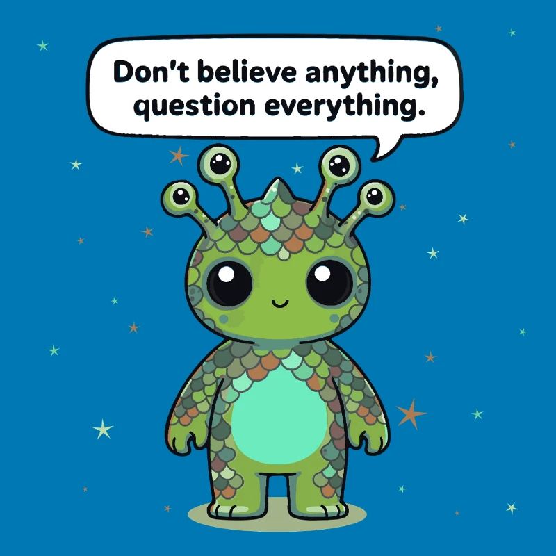 Curious Alien - Statement: Question everything