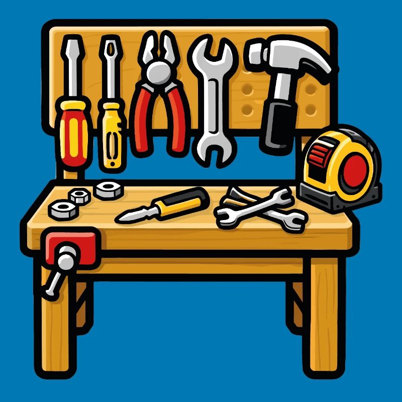 DIY workshop workbench