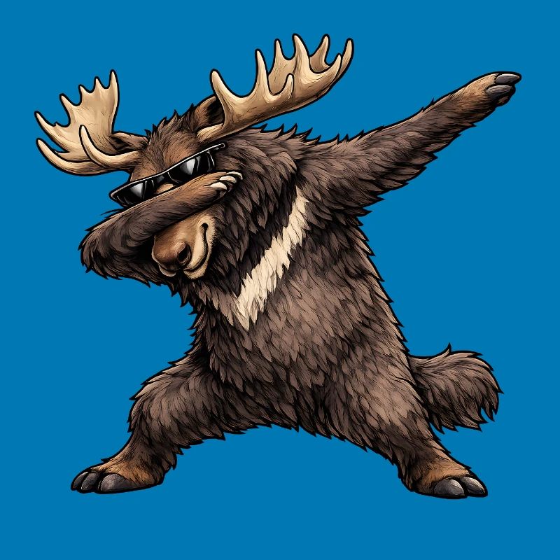 Dabbing Moose