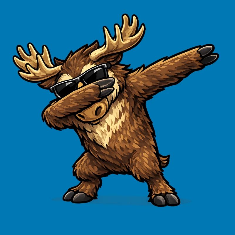 Dabbing Moose