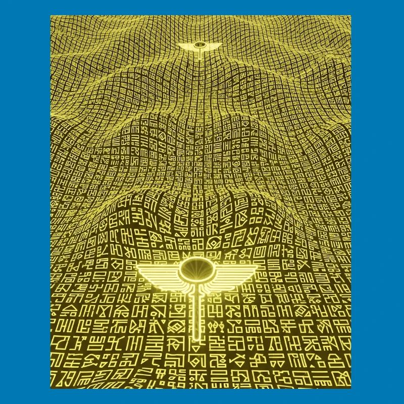 Ancient Golden Code Alien Artifact