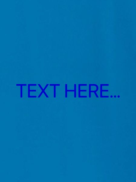Klartext Blau Textdruck