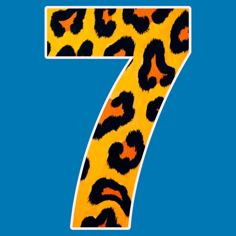 Leopard 7 Neon Muster