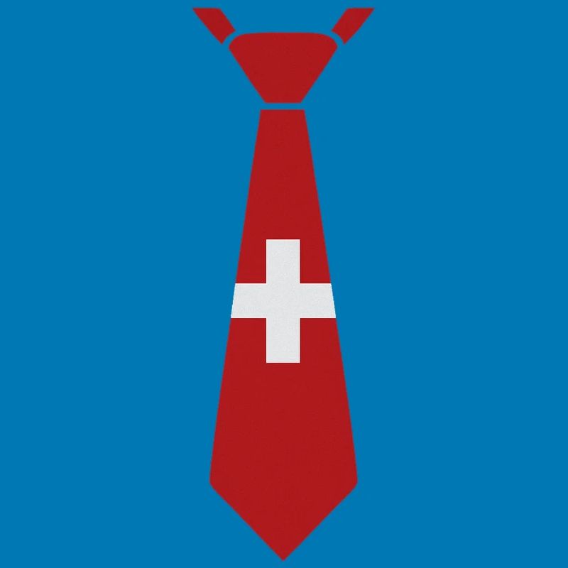 Schweizer Krawatte – Flaggendesign