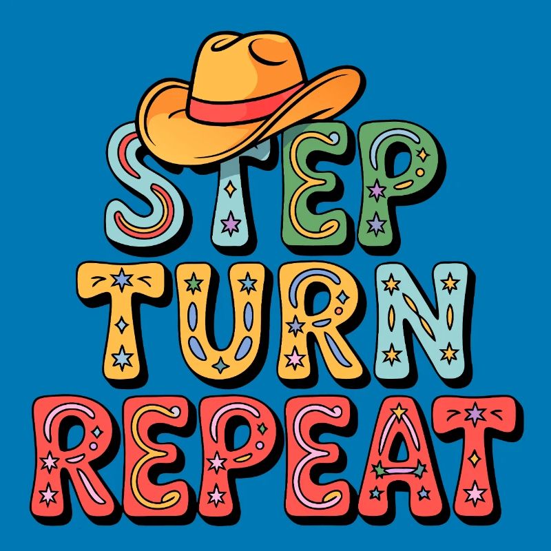 Line Dance Step Turn Repeat