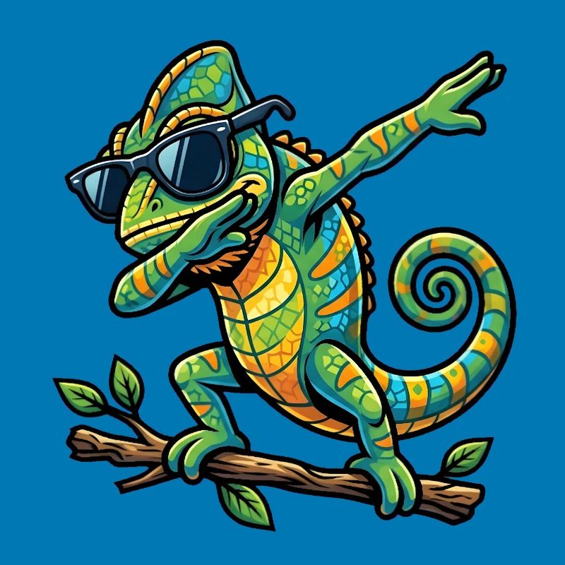 Dabbing Chamäleon