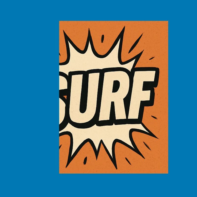 Surf Comic Explosion Design