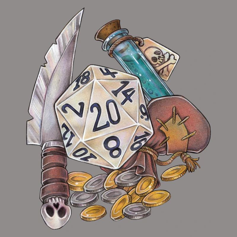 RPG Tabletop D20 Dice Gift Thief Robbery