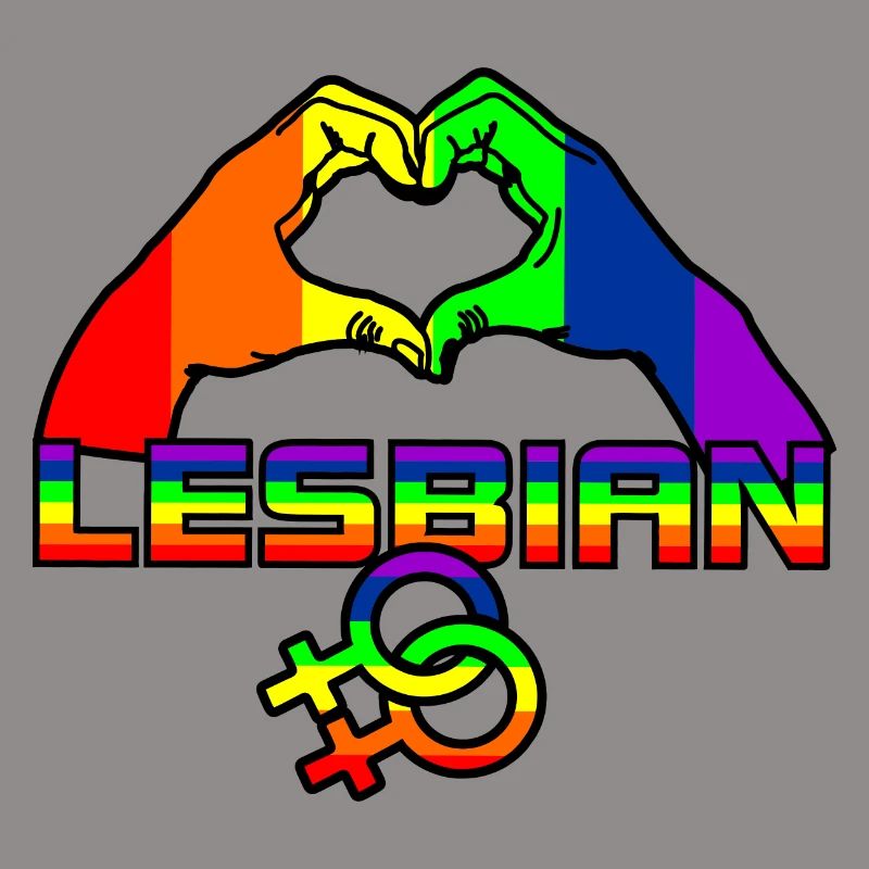 Regenbogen lesbies stolzes Logo 4