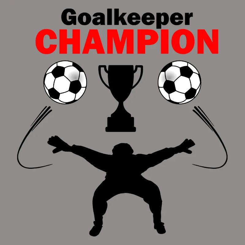 Torwart oder Torwart Schattenfigur Champion