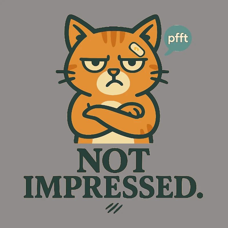 Not Impressed – Grumpy-Katze