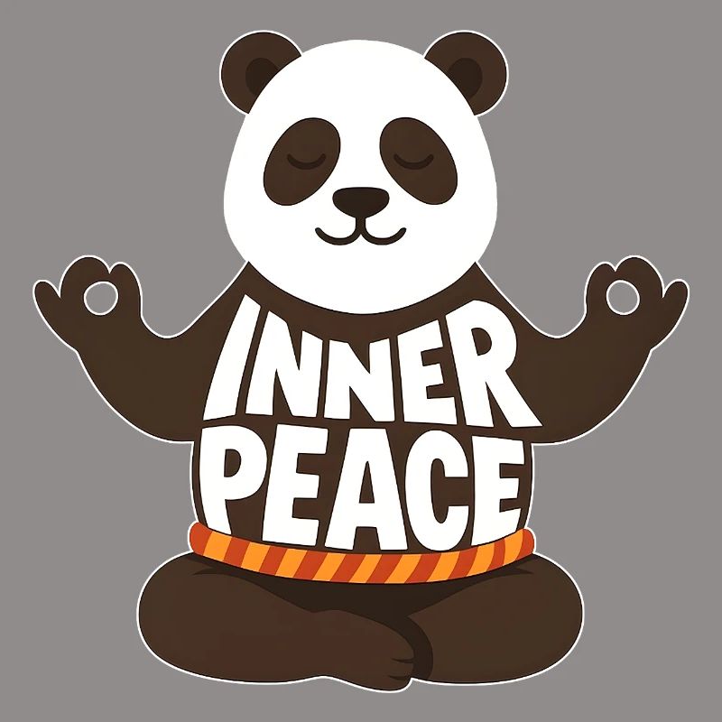 Meditating Panda - Inner Peace
