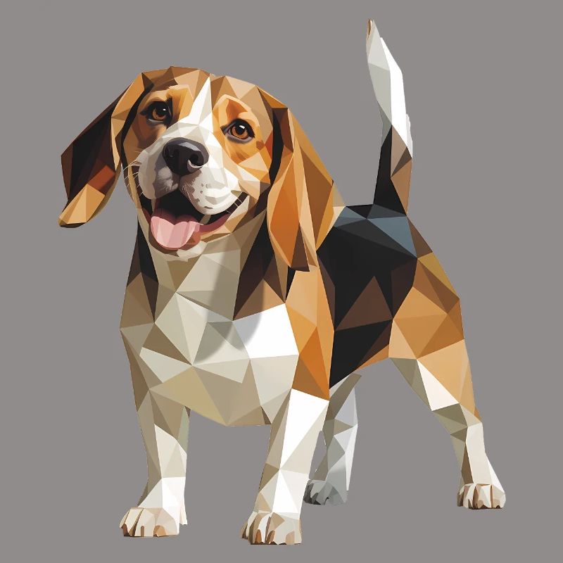 Beagle - Cool Low Poly Logo